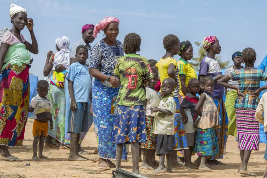 Des personnes déplacées au Burkina Faso ont trouvé refuge dans un camp de la ville de Pissila, au nord-est du pays (photo d'archives).